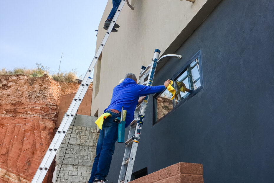 DSS Team Cleaning Parade of Homes Garage and Guest House